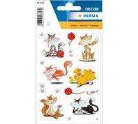 HERMA sticker DECOR 'chats rigolos', scintillant G