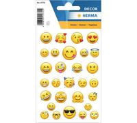 HERMA Sticker DECOR "Lovely Emoijs" 3 feuilles à 29 autocollants