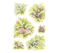 HERMA Sticker décor Pots de Fleurs Nostalgique - 3 feuilles (8 autocollants/feuille) - Vintage, intérieur