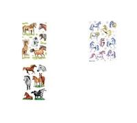 HERMA sticker DECOR"races de chevaux" 3 feuilles 85 x 120 mm x 6 Stickers