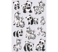 Herma Sticker Magic Familles De Pandas Et De Zbres, Foam 6021