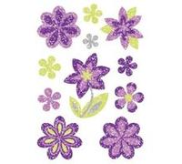 Herma - sticker magic fleur, diamond brillant, 1 feuille de 11 sticks 6293 G