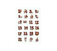 Herma Sticker Noel Decor "Chiffres En Pain D'épices" 1-24 3 Feuilles
