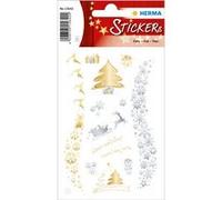 Herma Autocollants Creative Sticker 15642 - Lot de 14 autocollants de Noël transparents permanents