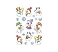 Herma stickers de noel decor bonhommes de neige 3 x 18 sticks 3216