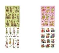 Herma stickers de paques decor lapins nostalgiques 3876 G
