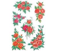 Herma Autocollants 3809 Papier mat Saint-Valentin Motif roses rouges Lot de 18