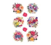 Herma Autocollants décoratifs 3504 – Fleurs multicolores, papier, adhésif permanent – Pack 3 feuilles