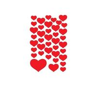 Herma stickers décoratifs decor petits coeurs 3 x 39 stickers 3841