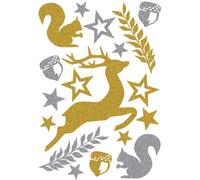 Herma Stickers MAGIC Animaux de la forêt glittery 1 feuille