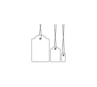 HERMA Strung marking tags - Blanc - 18 x 28 mm 1000 étiquette(s) étiquettes pour badges