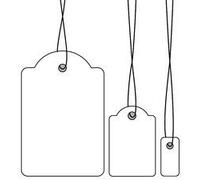 HERMA Strung marking tags - Blanc - 25 x 38 mm 1000 étiquette(s) étiquettes pour badges