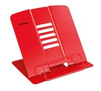 HERMA Support de lecture en métal (19,8 x 22,2 x 3,3 cm plié) réglable sur 5 niveaux, antidérapant, support de livre pour l'école, la cuisine et le bureau, porte-livre pour enfants, rouge