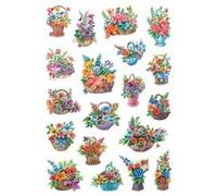 Herma Étiquettes décoratives 3584 – Panier de fleurs – Stickers en papier