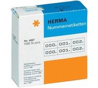 HERMA ¿tiquettes de num¿rotation 0-999, 10 x 22 mm, bleues,