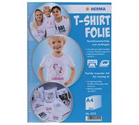 Herma Tranp. Tshirt A4 p.Textile Clair et Blanc, 20 Feuilles 4525