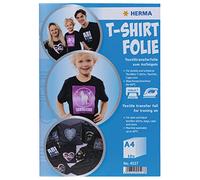 Herma Tranp. Tshirt A4 p.Textile foncé et Noir, 20 Feuilles 4527
