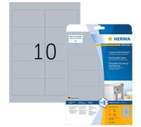 HERMA Typenschildetiketten A4 silb. 96x50,8 mm Folie 250 St.
