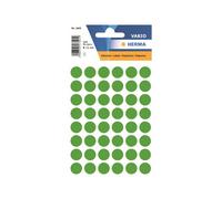 Herma Vario - Étiquettes En Papier Polyvalentes Adhésives Permanentes - Vert Foncé - Diamètre 12 Mm 240 Étiquette(S) ( 5 Feuille(S) X 48 )