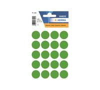 HERMA Vario - Papier - mat - auto-adhésif - vert foncé - diamètre 19 mm 100 étiquette(s) (5 feuille(s) x 20 étiquettes