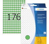 HERMA Vielzwecketiketten grün 8 mm rund Papier 5632 St.