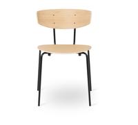 Herman Chaise de Table à Manger Noir/chêne Huilé Blanc