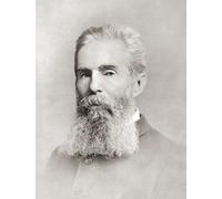 Herman Melville 1819-1891. Romancier américain court écrivain et poète de la période de la Renaissance américaine. Après une impression contemporaine. Poster imprimé par Ken Welsh (30,5 x 40,6 cm)