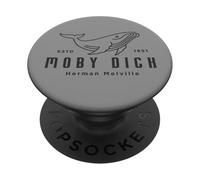 Herman Melville Cute Whale | Boat Tour | Moby Dick PopSockets PopGrip Adhésif