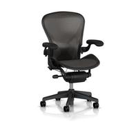 Herman Miller Aeron - Fauteuil Inclinable Moderne Noir Cuir - PostureFit - Bureau