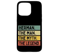 Herman The Man The Myth The Legend Citation Humoristique personnalisée Coque pour iPhone 15 Pro Max