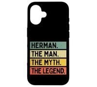 Herman The Man The Myth The Legend Citation Humoristique personnalisée Coque pour iPhone 16