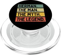 Herman The Man The Myth The Legend Citation Humoristique personnalisée PopSockets PopGrip pour MagSafe