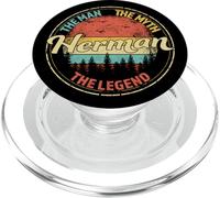 Herman The Man The Myth The Legend Men Nom personnalisé PopSockets PopGrip pour MagSafe