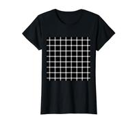 Hermann Grid Illusion d'optique Impossible Math Lover T-Shirt Graphique avec Valeur, Femme, Noir, L