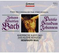 Hermann Max - Johannes Passion [Compact Discs]