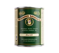 Hermann Sachse Le bois a besoin de cette huile dure | Huile pour plan de travail | Huile pour meubles pour tables et meubles | Huile de lin pour protection du bois en intérieur (2,5 litres)