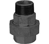 Hermann Schmidt fonte malléable 331 raccord vissé 14331025 DN 25, 1", joint plat, IG/AG, noir