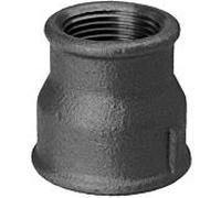 Hermann Schmidt manchon de réduction Temperguss 14240026 DN 40 x 20, 2000 2000 /2" x 3/4", IG/IG, noir