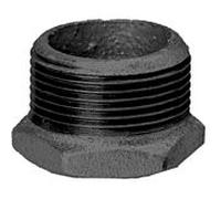 Hermann Schmidt pièce de réduction en fonte malléable 14241028 DN 40 x 32, 1 1/2" x 1 1/4", AG/IG, noir