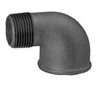 Hermann Schmidt Temperguss 92 angle 14092040 DN 40, 2000 2000 /2", 90°, IG/AG, noir
