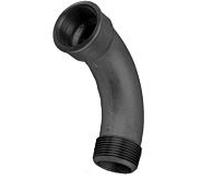 Hermann Schmidt Temperguss coude DN 32, 2000 2000 /4", filetage interne/externe 90 degrés, long, noir