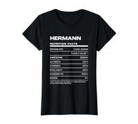 Hermann Valeur Nutritive Nom Drôle T-Shirt Graphique avec Valeur