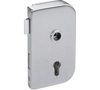 HERMAT Serrure de porte en verre 6033 PZ R- Roma acier inoxydable mat ( 3000253946 )