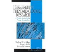 Hermeneutic Phenomenological Research, Methods in Nursing Research, V. 2 David L. Kahn, Marlene Zichi Cohen, Richard H. Steeves (Auteur)