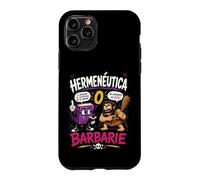 Herméneutique ou Barbarie Humour Philosophique Coque pour iPhone 11 Pro