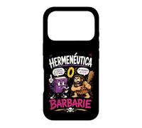 Herméneutique ou Barbarie Humour Philosophique Coque pour iPhone 17 Pro