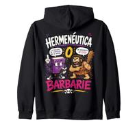 Herméneutique ou Barbarie Humour Philosophique Sweat à Capuche