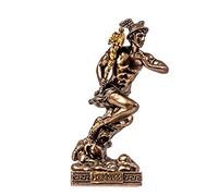 Hermes Mercure Dieu Zeus Fils Romain Miniature Bronze Coulé À Froid Statue Figurine 8.7 cm