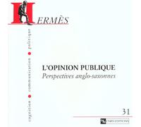Hermès N° 31 - L'opinion Publique : Perspectives Anglo-Saxonnes