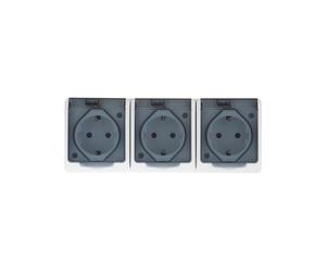 Hermes Shelmetic triple compartiment Schuko avec volet de fumée 16A 0326-01